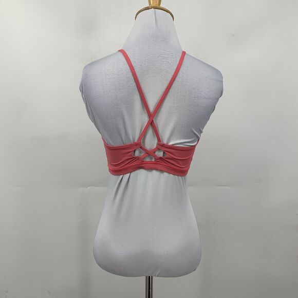 Lululemon Bikini Top Womens 4 Punch Shoreline High Neck UV Protect Swim Crop Top - Picture 6 of 9